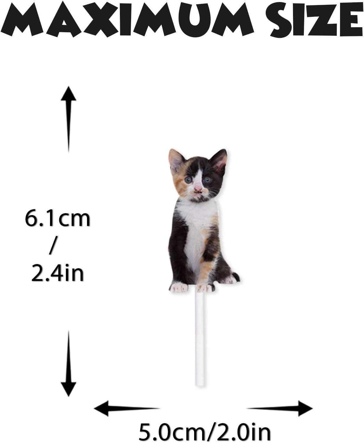 18pcs Glitter Cat Dessert Cupcake Topper Pick for Cute Lovely Cat Theme Decorations Baby Shower Boys Girls Happy Birthday Party Decor Supplies