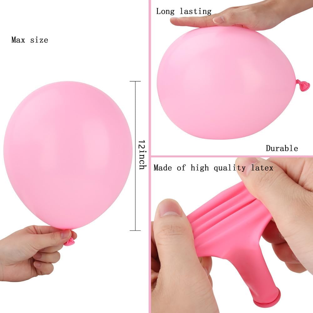 400 Pack Rainbow Balloons 12 Inch Assorted Colors Latex Multicolor Balloon 12 Kinds Colorful Bulk Balloons for Birthday Wedding Baby Shower Anniversaries Store Party Decorations