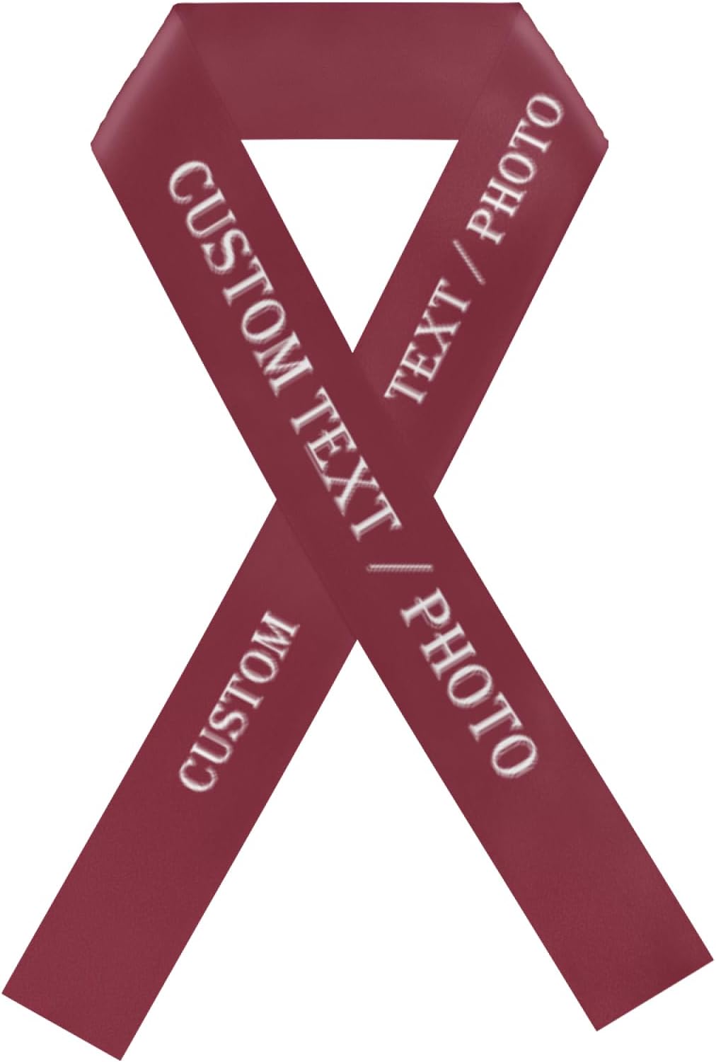 Custom Sash,Personalized Birthday Sash with Text Photo,Customized Bachelorette Sash Quote Sash Bride to Be Sash Color Optional (No decorative edge, Maroon)