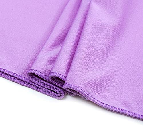 VDS Pack of 200 PCS | Light Purple | Spandex Chair Sashes Bows Without Buckle | Stretch Elastic Banquet Universal Folding Chair Band Tie with for Wedding Party Conference Celebration Event Decoration