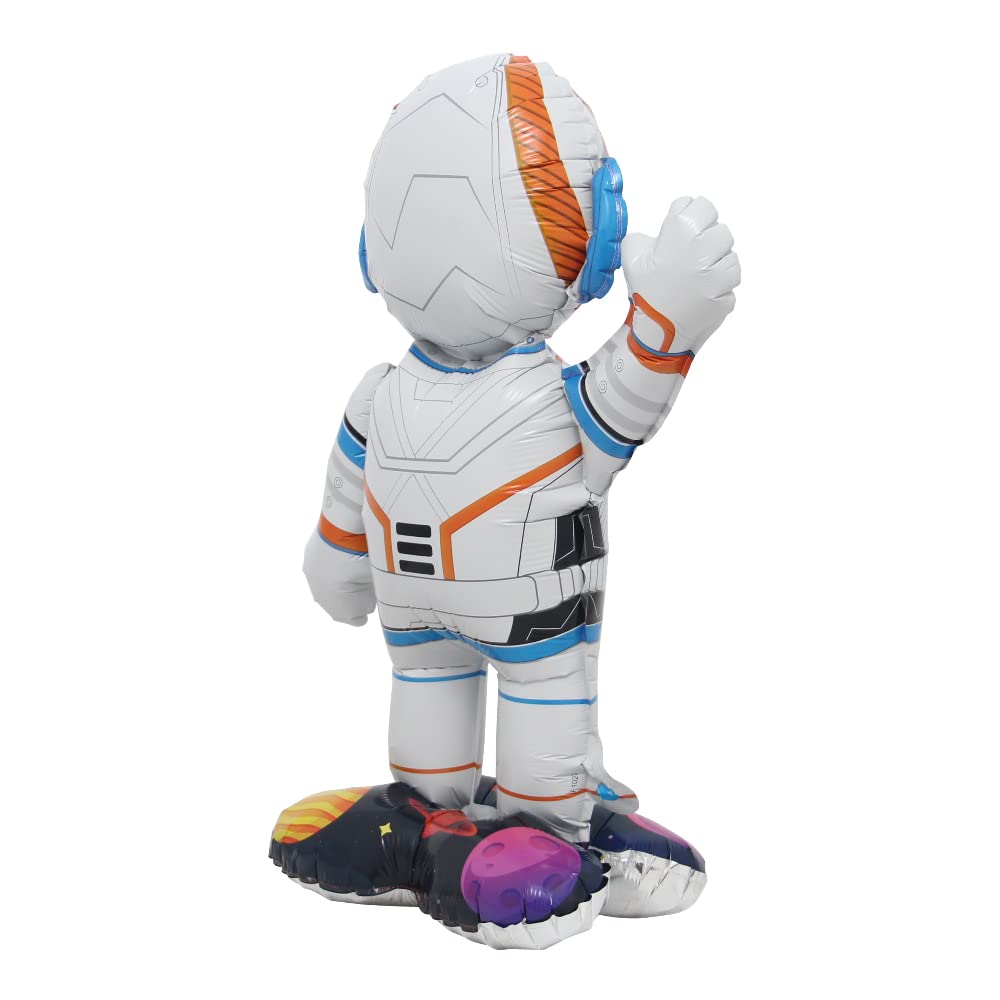 Inflatable Spaceman Astronaut Balloons Base Standing Foil Balloon Boys Space Theme Birthday Party
