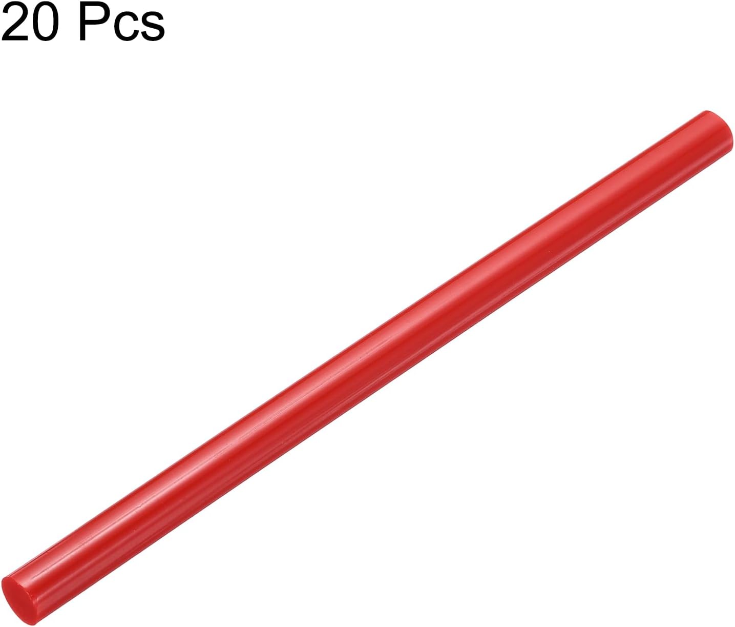 uxcell 20pcs Hot Glue Sticks for Glue Gun 11mm/0.43-inch x 8-inch Mini Hot Melt Adhesive Glue Stick Red