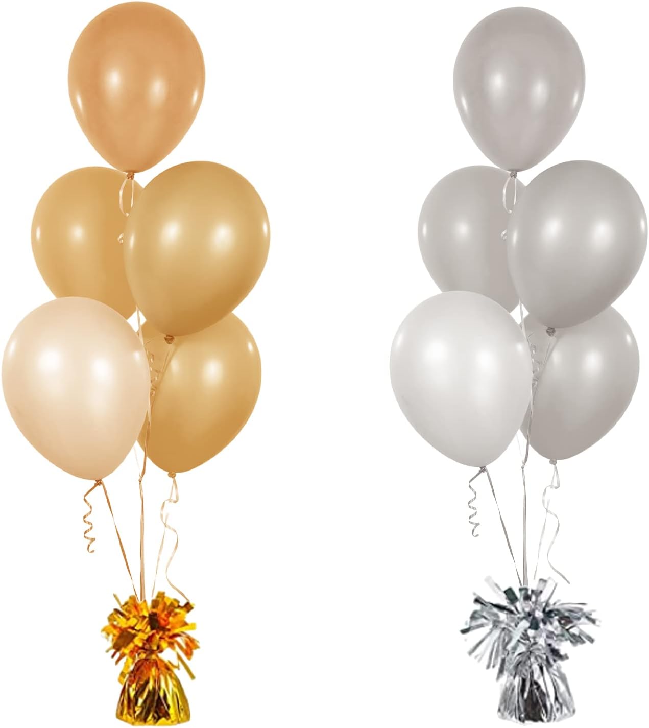 Metallic Balloon Weights, Birthday Party Favors, Novelty and Gag Gifts, 5.5" Inches, 12-Pack (Multi-color)