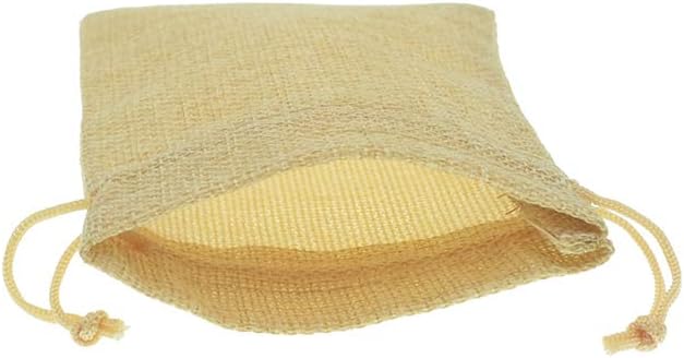 20Pcs Burlap Bags with Drawstring, Linen Gift Bags Jewelry Pouches Sacks for Wedding, Party Favor, DIY Crafts, Present (Flaxen, 5.9 x 7.5 Inch)