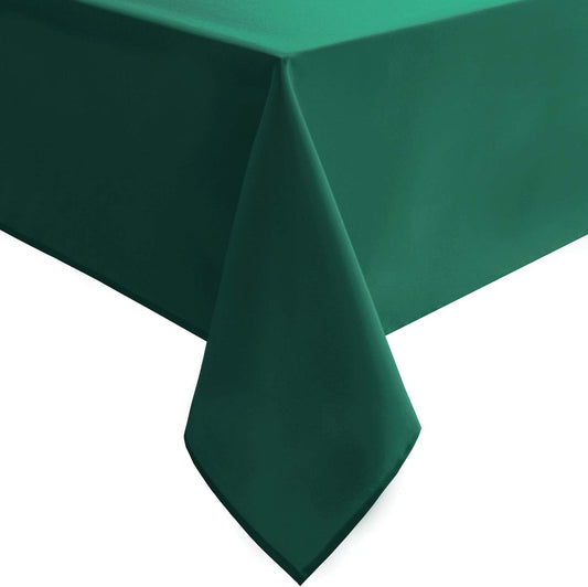 Hiasan Emerald Green Tablecloth for Rectangle Tables - Waterproof Washable Oblong Table Cloth for Dining Kitchen and Outdoor Use, 70 x 120 Inch
