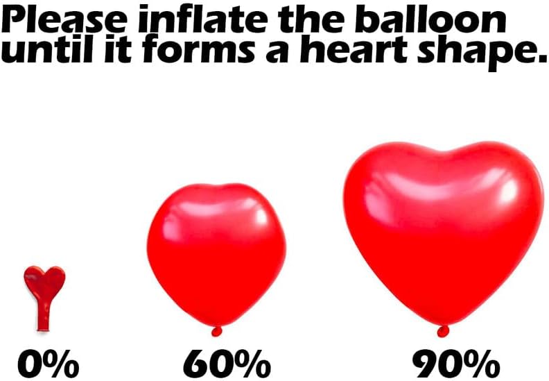 AFTERLOON® Biodegradable Balloons 24 pcs Magenta 10 Inch Heart Shaped, Thickened Extra Strong Natural Latex Helium Float, Proposal Marriage Love Baby Shower Gender Reveal Wedding Bridal Corazones