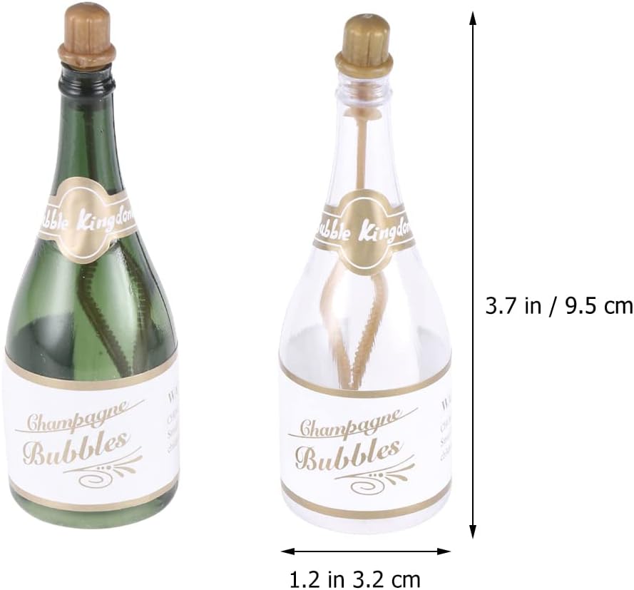 LUOZZY 24 Mini Champagne Bottles - Wedding & Bar Decoration, 1:12 Scale, 3.7x1.2 INCH
