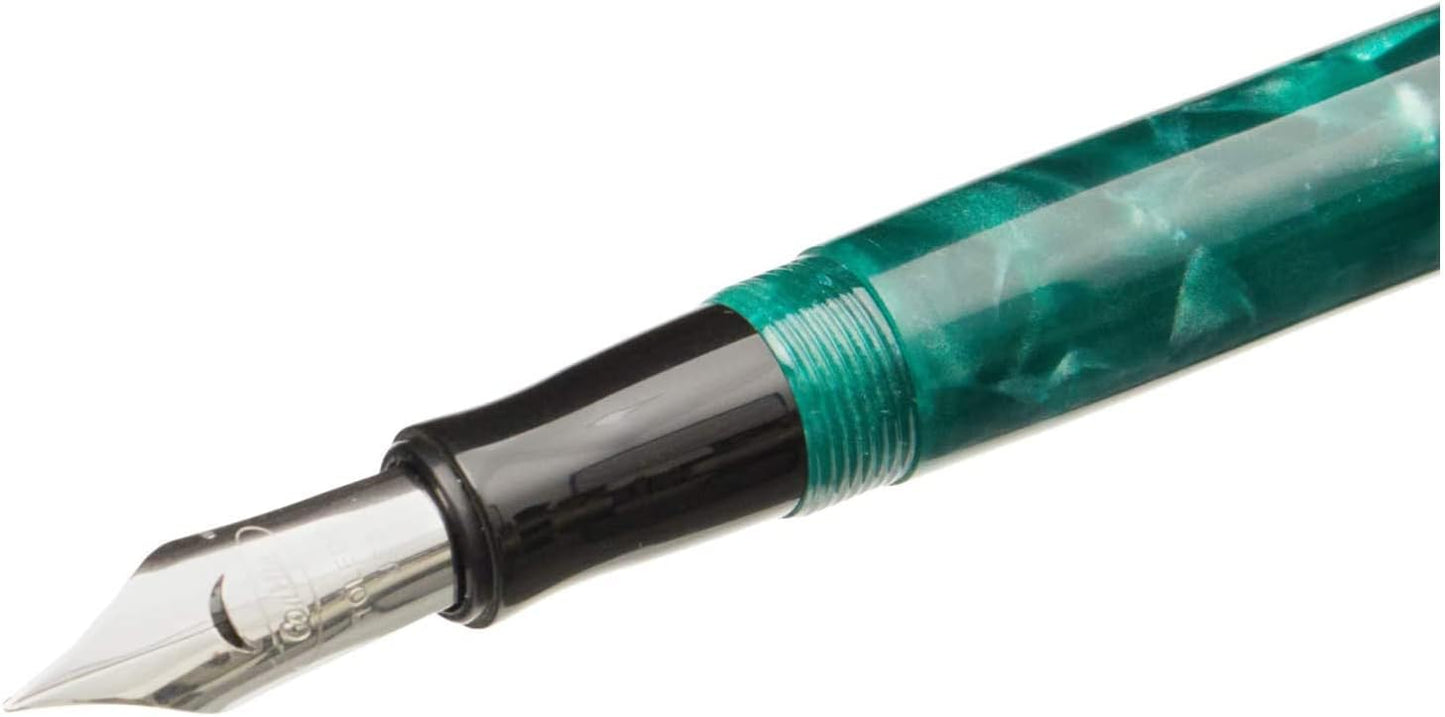 Conklin Duragraph Fountain Pen Forest Green - Extra Fine Nib, Precision Writing Instrument with Classic Design