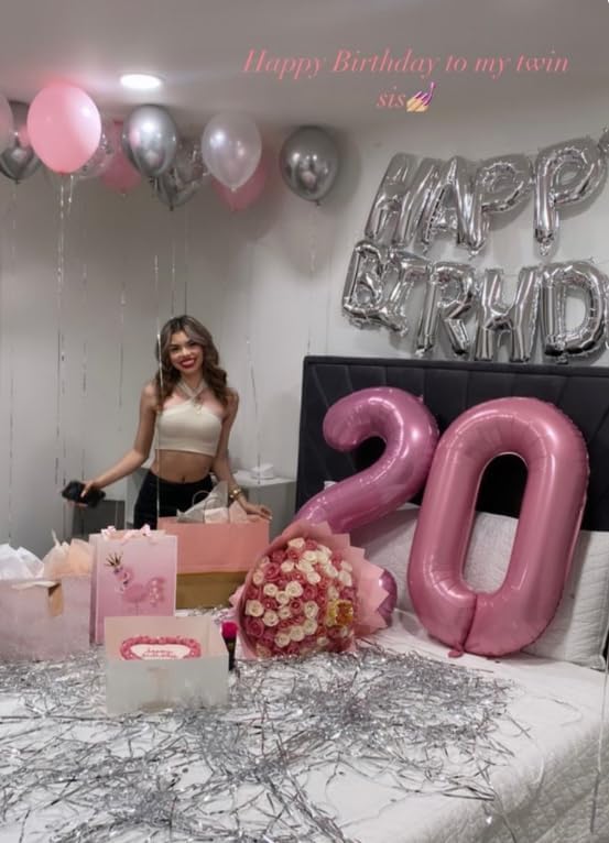 Pearlescent Pink 40 Inch 0 Number Balloons, 0 Decorations for 10 20 30 40 50 60 70 80 90 100Birthday, Foil Giant Birthday Graduations Anniversary Party Balloons