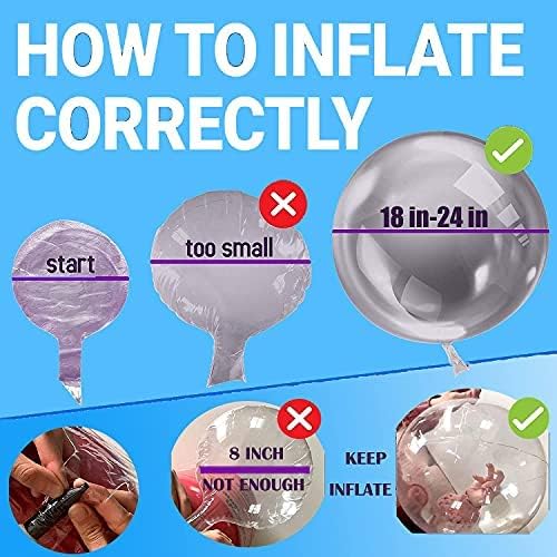 LED Balloons Light Up - Clear, Transparent, Green with Battery for Party, Birthday, Anniversary, Wedding