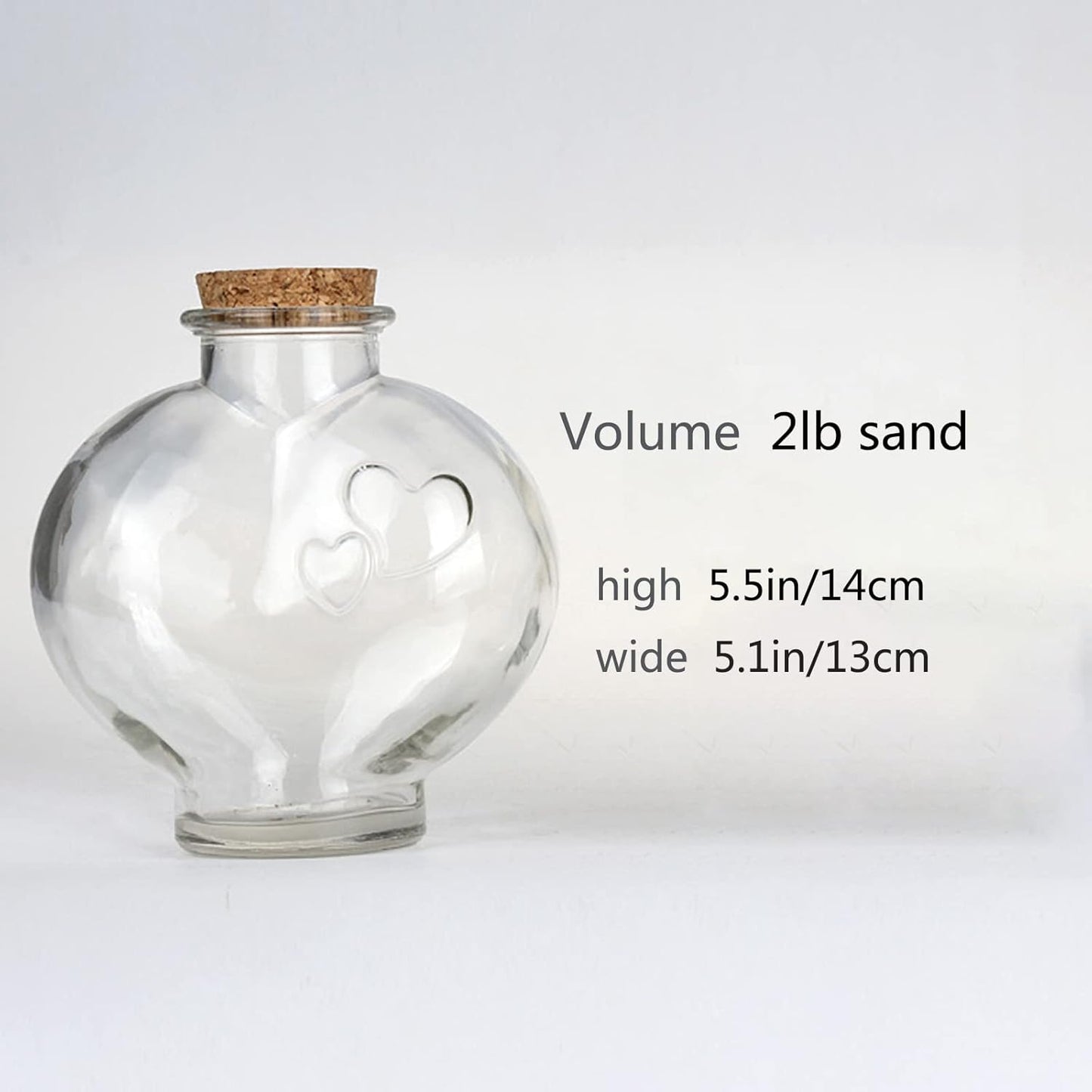 CHENGXINWENHUA Unity Sand Ceremony Set for Wedding Handmade Decorative Jars (3tower)