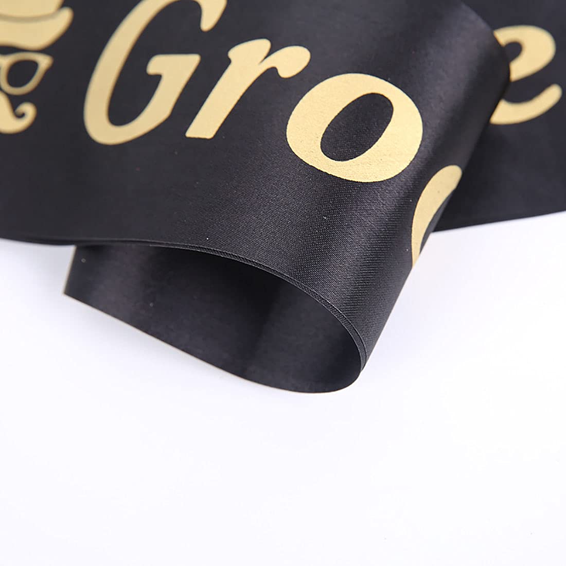 Bachelorette Party Sash Set- Bride and Groom Sash for Wedding Bridal Shower Party Decorations