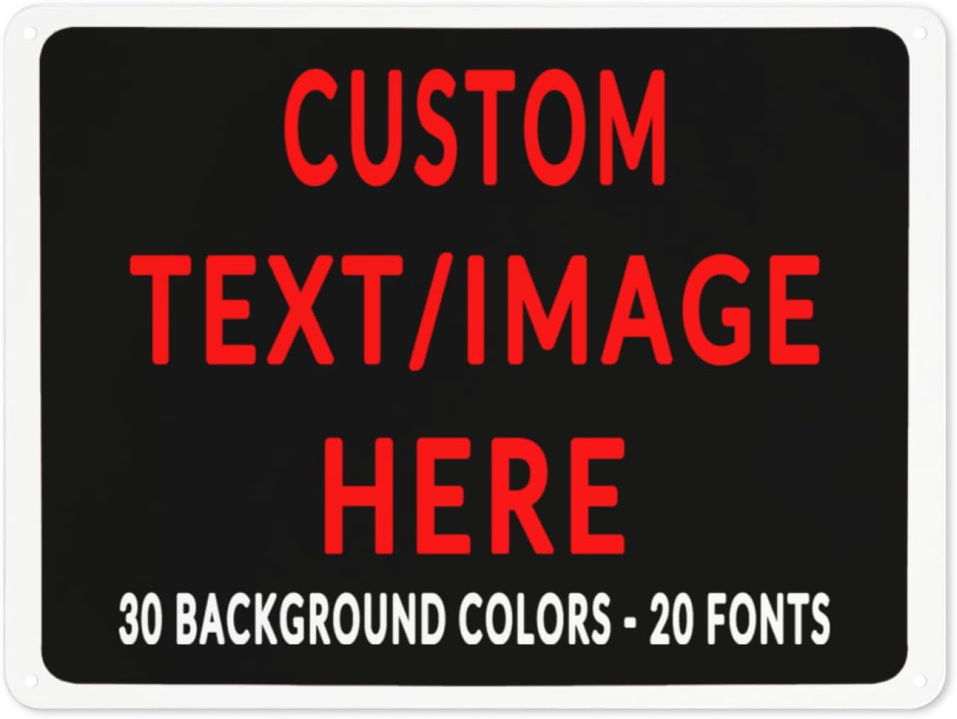 Custom Sign Personalized Custom Metal Sign, Customize For Office, Business, Workplace, Office, Home, Delivery Signs 12x16