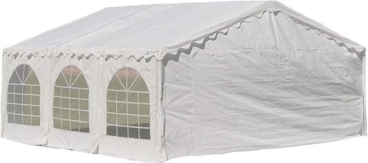 DELTA 20'x16' Budget PE Party + (2) Long Storage Bags for Parties, Outdoor Party Tents, Canopy Carpas para Fiestas, Wedding Party Event Canopy with Waterproof Top (B Model)