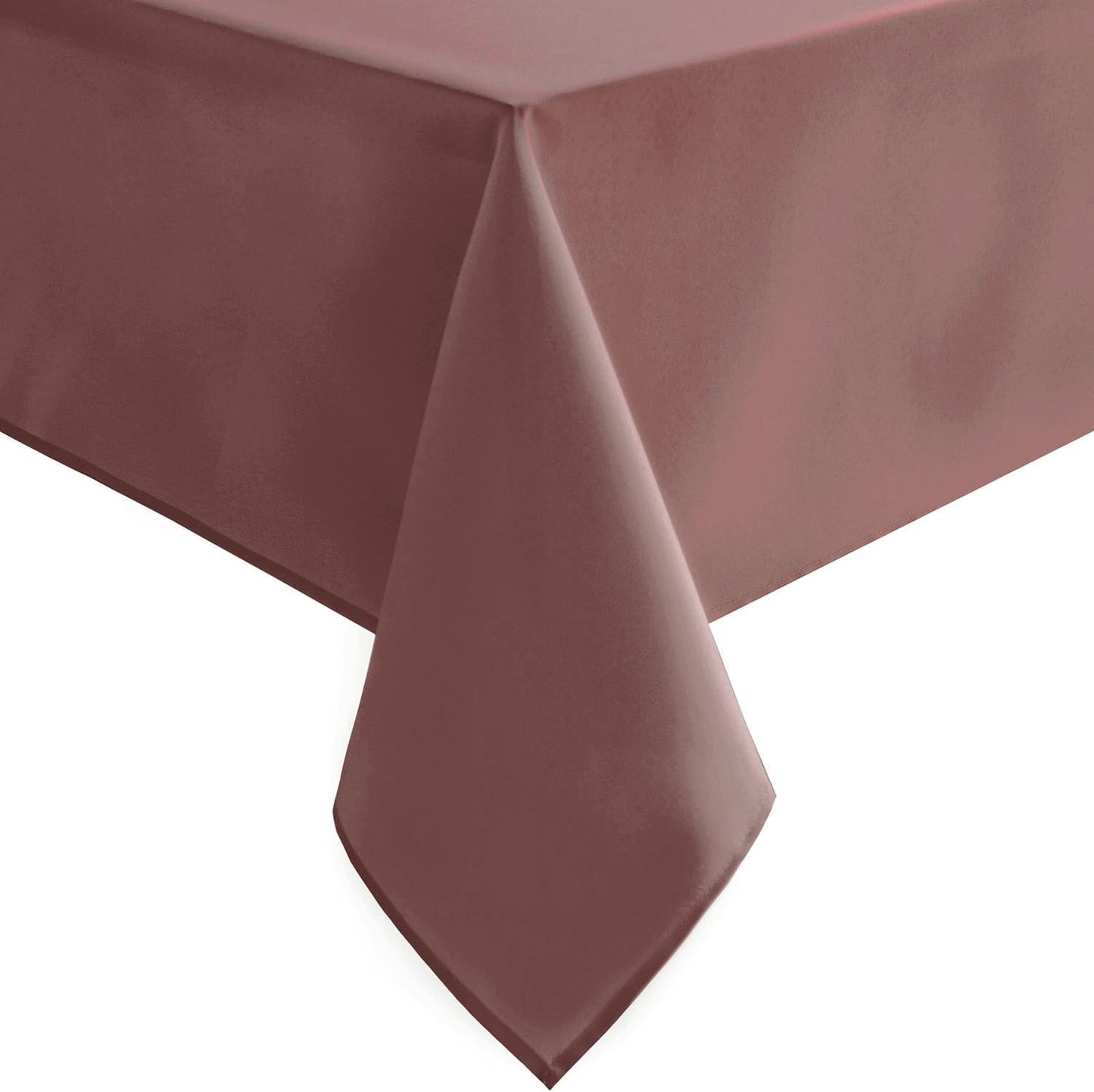 Hiasan Dusty Rose Rectangle Tablecloth - Waterproof Washable Polyester Fabric Table Cloth for Buffect Dining Birthday Party, 54 x 80 Inch