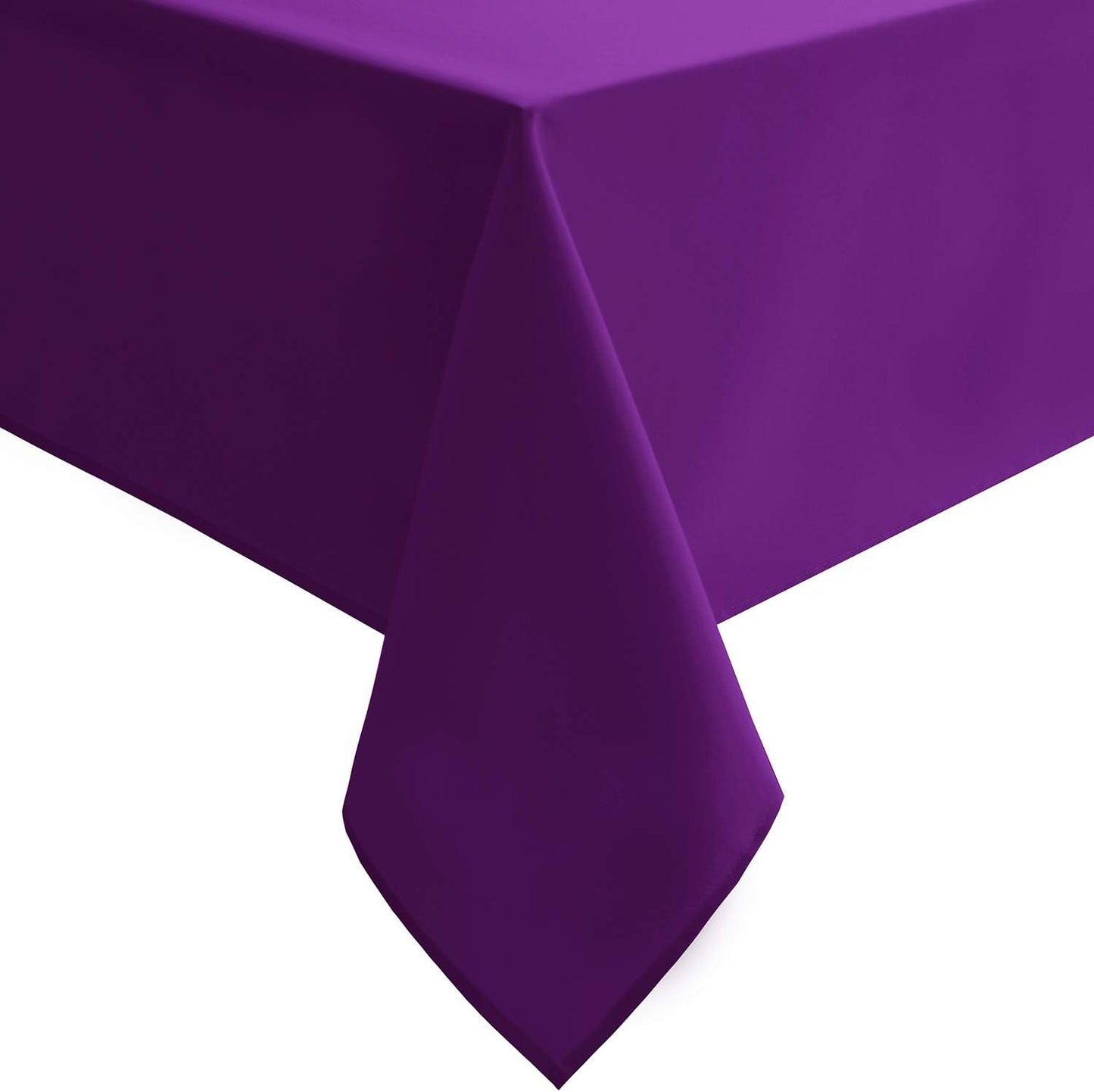 Hiasan Waterproof Tablecloth Rectangle - Washable Fabric Table Cloth for Dining Room Kitchen Birthday Party and Outdoor Use, Royal Purple, 70 x 90 Inch