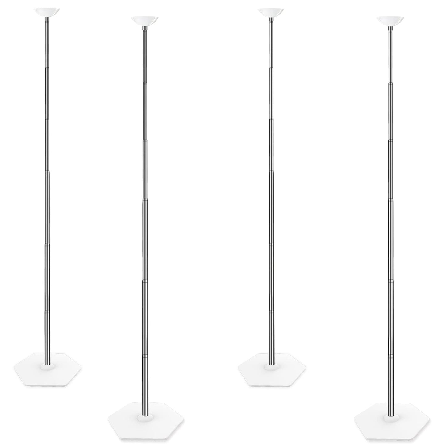TekXYZ Telescoping Balloon Stand Set of 4, 1.5-7FT Adjustable Height