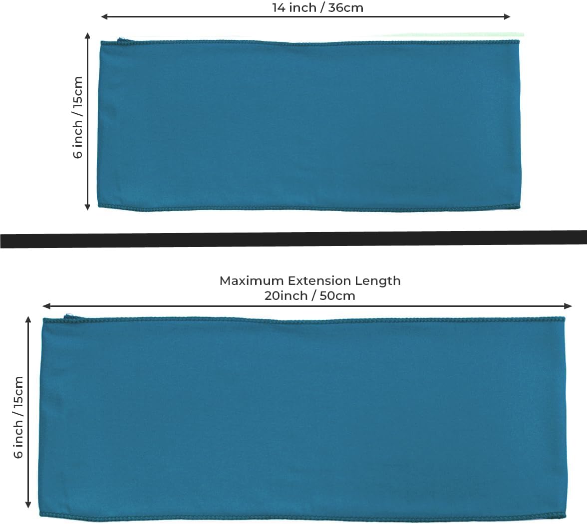 MDS Pack of 150 Spandex Chair Sashes Bows Elastic Stretch Dining Chair Bands Ties Without Slider Buckle Universal fits for Wedding Baby Shower Birthday Party Banquet Event Decoration - Dark Teal