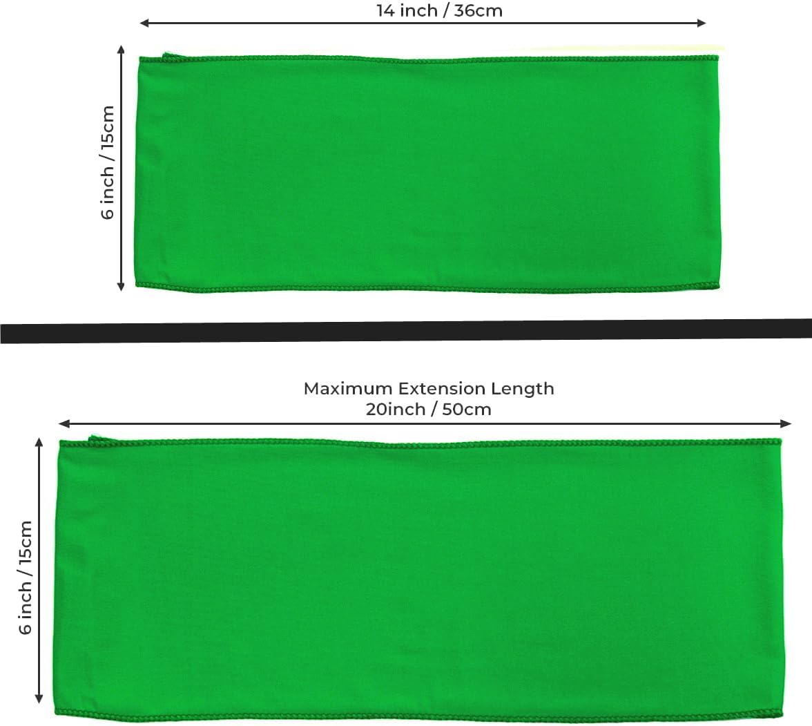 VDS Pack of 75 PCS | Light Green | Spandex Chair Sashes Bows Without Buckle | Stretch Elastic Banquet Universal Folding Chair Band Tie with for Wedding Party Conference Celebration Event Decoration