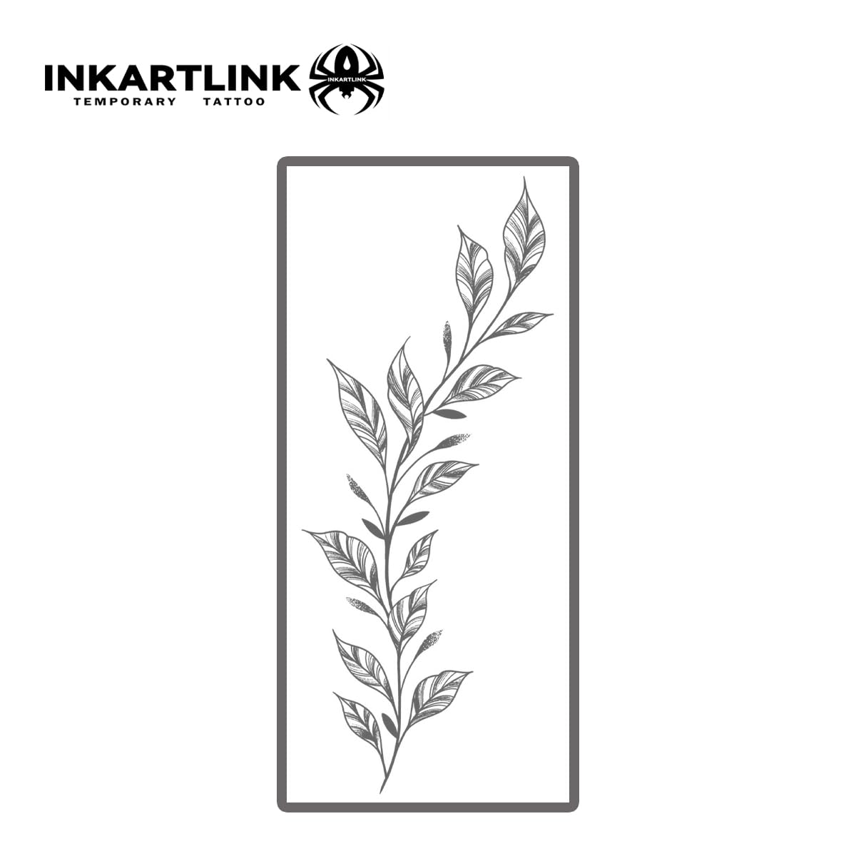 INKARTLINK Tattoo Tech, 2 Sheets Large Semi Permanent Tattoo, Temporary Tattoos, Last 1-2 Weeks, Waterproof, Realistic Look, No Adhesive, No Reflection （Flower Design)260