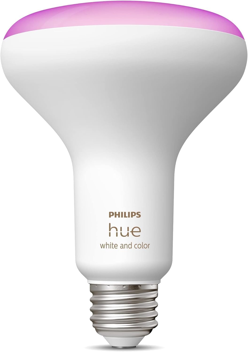 Philips Hue White & Color Ambiance BR30 LED Smart Bulb, Bluetooth & Zigbee Compatible (Hue Hub Optional), Compatible with Alexa & Google Assistant, New Version, 1 Bulb