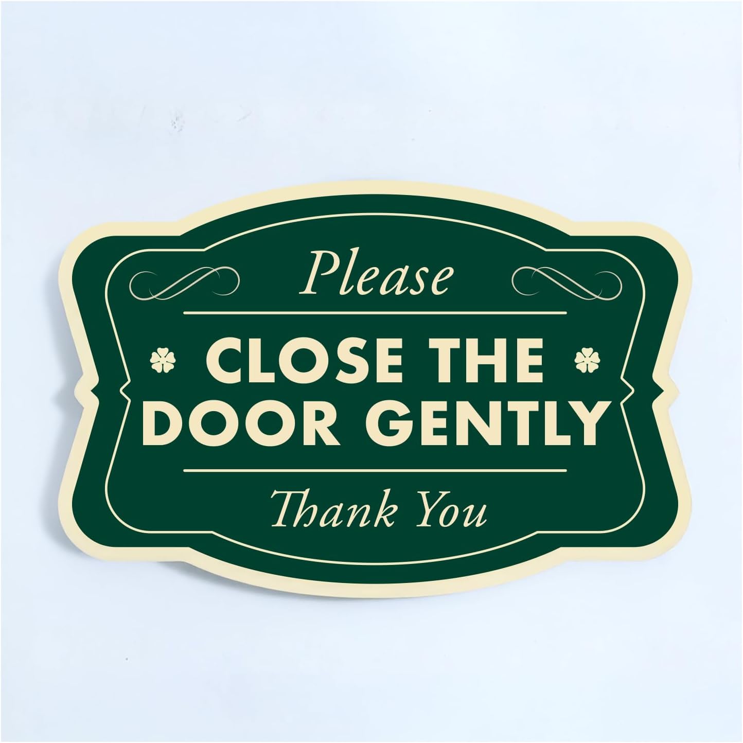 Custom Decorative Outdoor Metal Sign - Personalized Aluminum Driveway Sign, Waterproof, Made in USA - Design 3 Forest Green 12x8 In