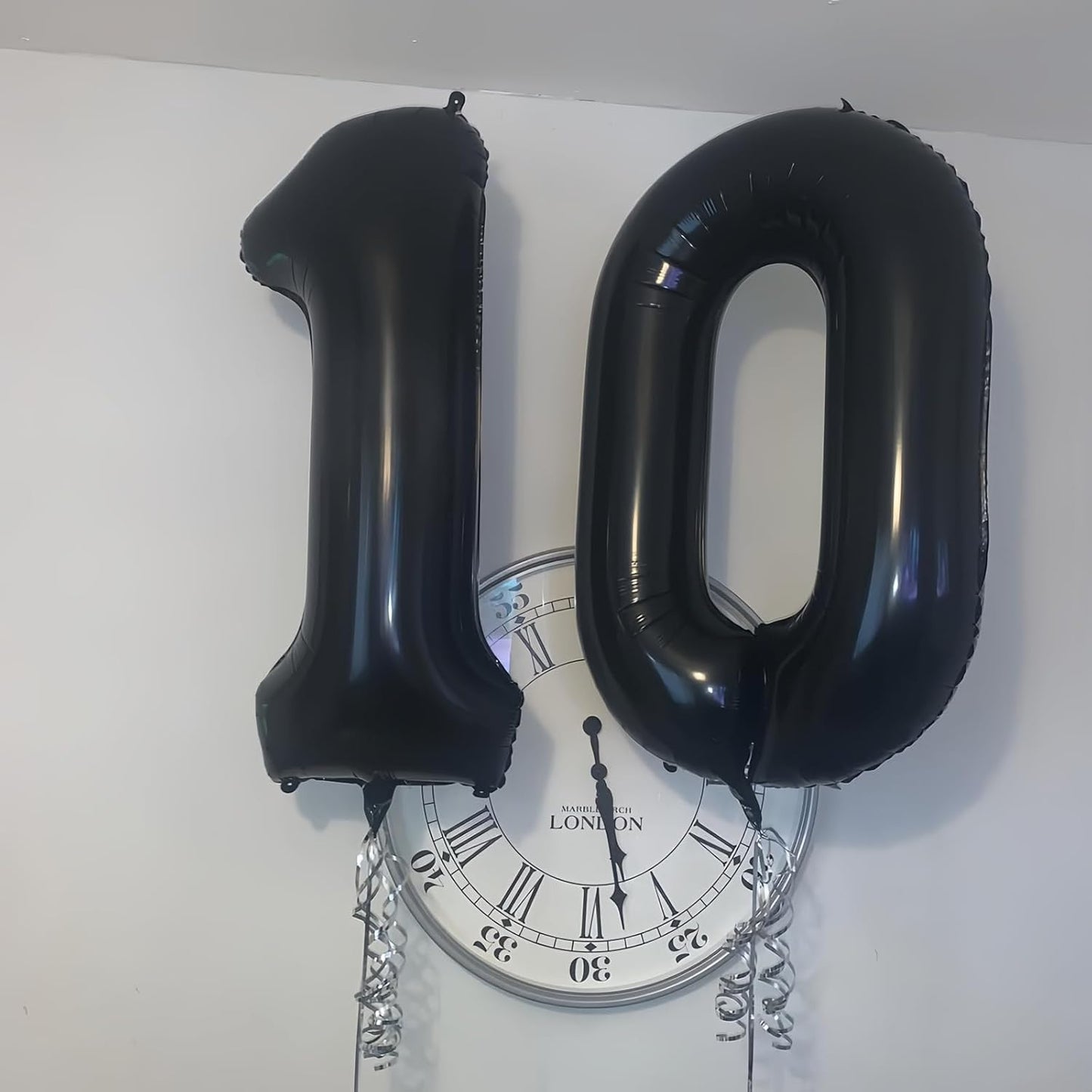 Black 3 Balloon Number,40 Inch Number 3 Balloon Large Black 3 Foil Mylar Helium Balloon for Birthday Party Decorations
