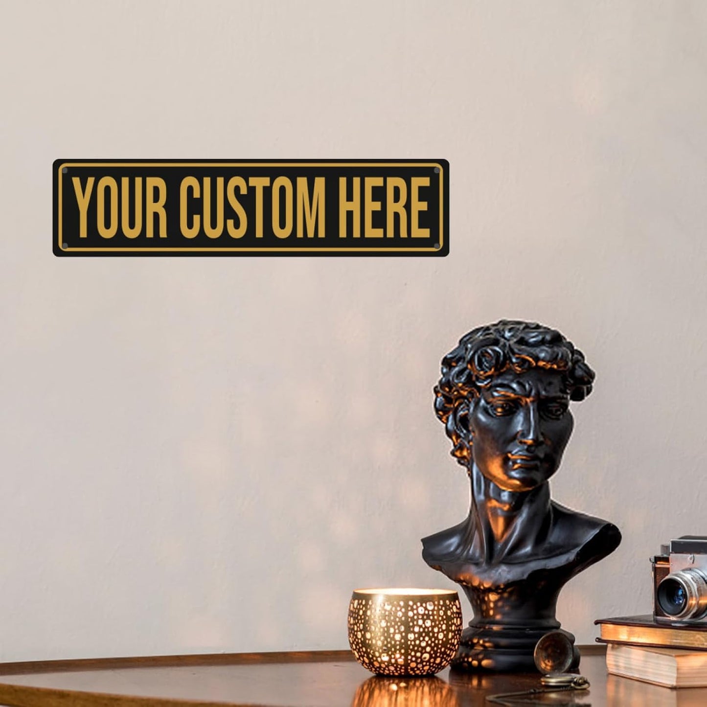 Custom Street Signs - Custom Signs Outdoor Metal Sign Customized Road Sign - Personalized Street Sign With Text Logo Photo For Office Business Workplace Home Bar Indoor Outdoor Use 4"x18"