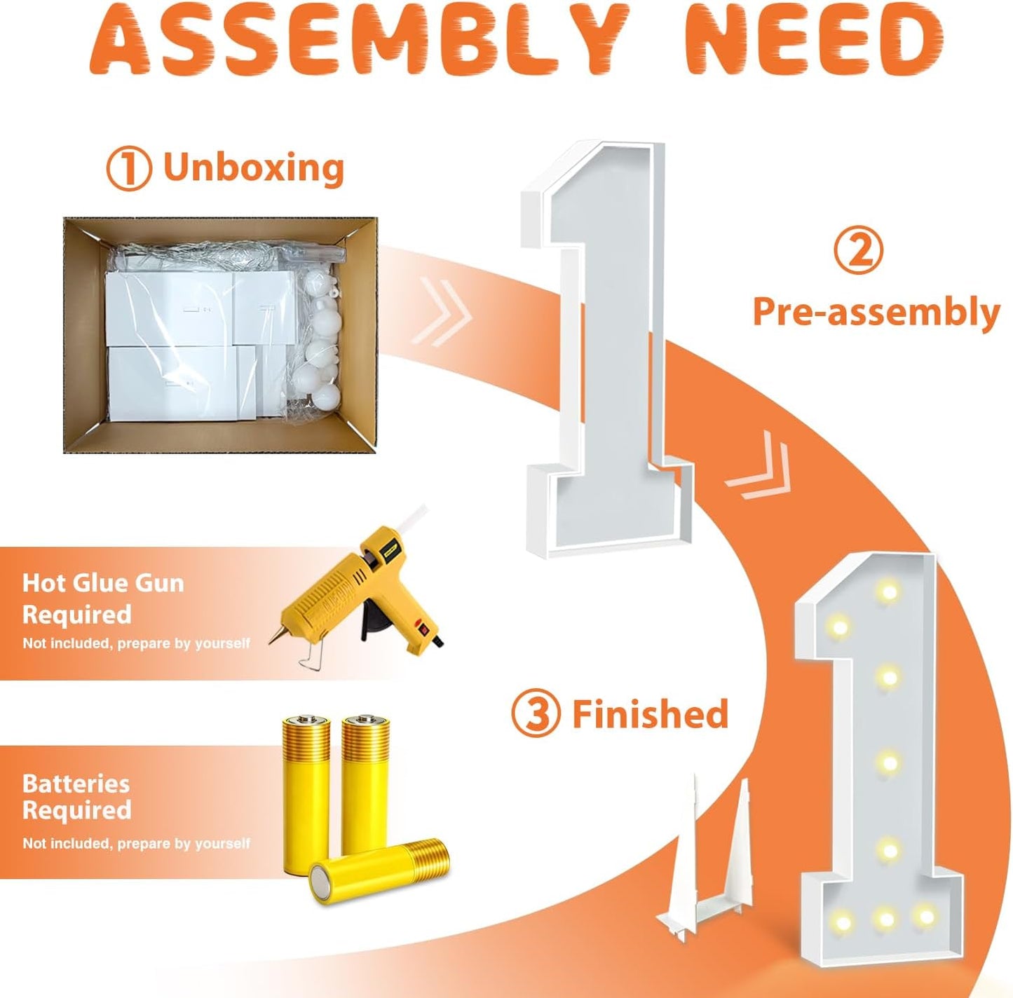 3FT Marquee Numbers 90, Large Light Up Numbers 90th Birthday Decorations for Her Him, Cardboard Number for Women Men Seniors Anniversary Party Decor Backdrop, DIY Foam Board Mosaic Number Sign