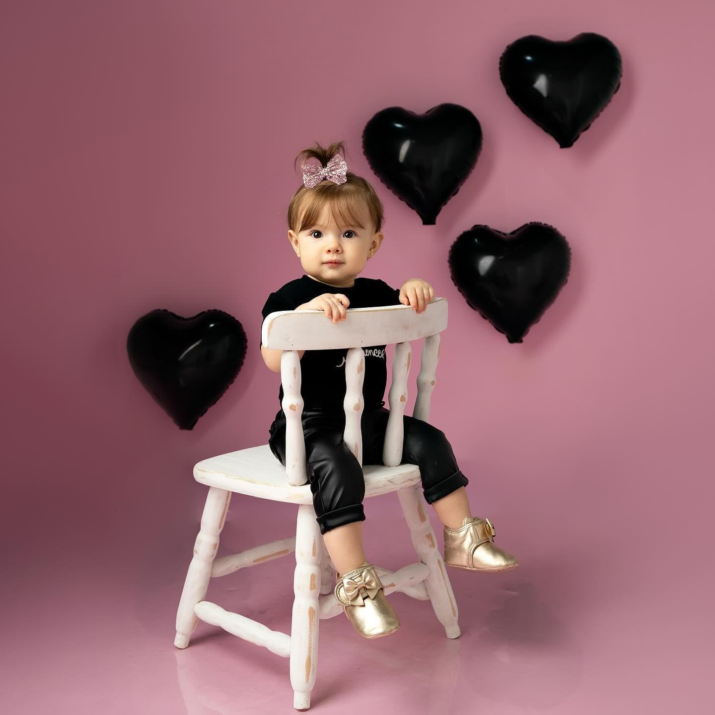 Black Heart Balloons,10Pcs Black Foil Heart Shaped Love Balloons,18Inch Helium Polyester Film Balloon for Valentines,Engagement,Birthday,Anniversary,Wedding Party Decorations