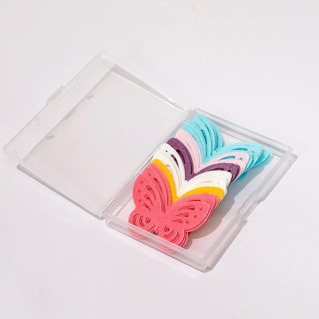 Edible Flowers Edible leaves &Edible butterflies Wafer Paper Cake Cupcake Toppers for Decorating Rice Paper Flower Food Decorations for Baking Girl Birthday Party Mix Size Color (Mix butterflies 60)