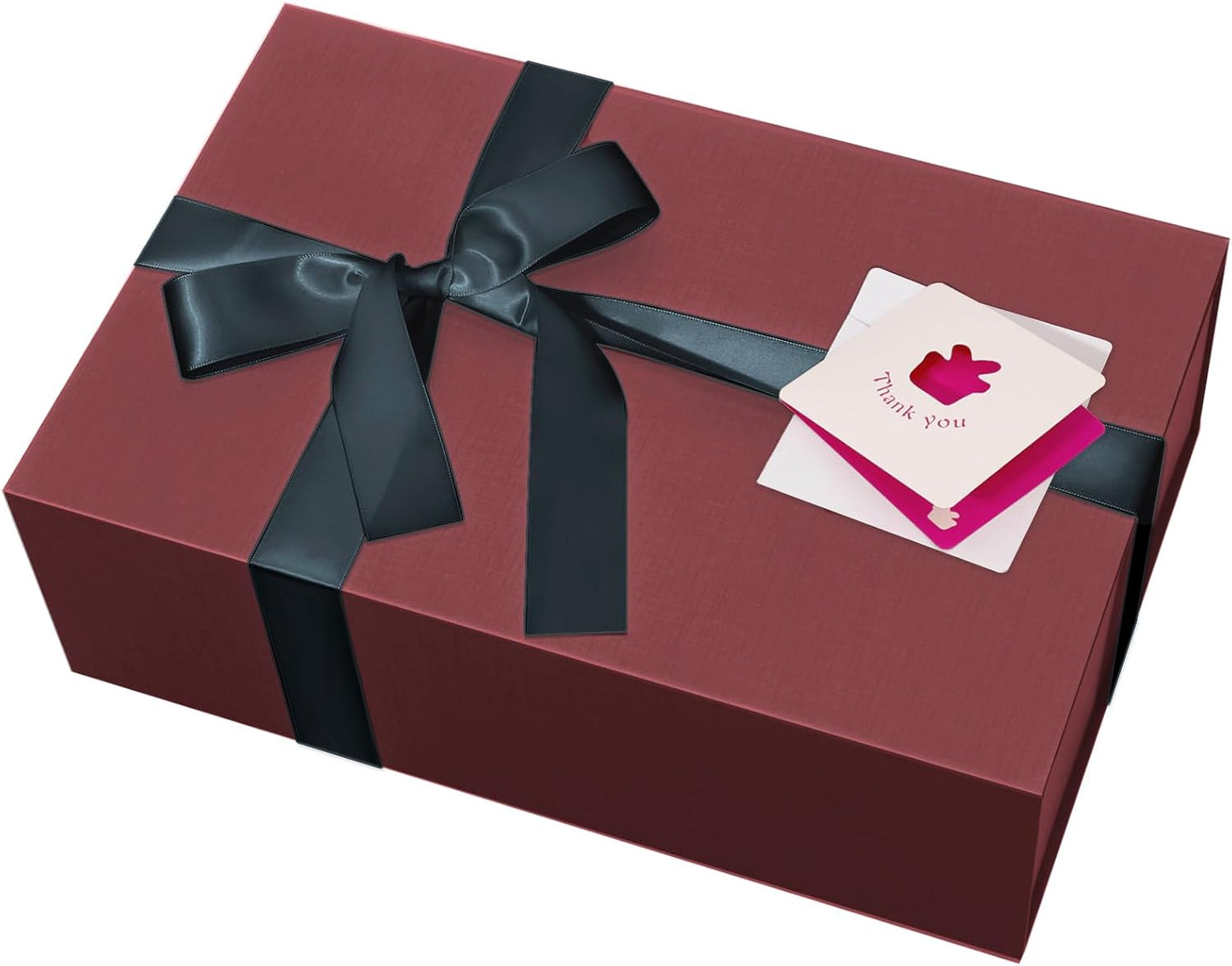 Large Burgundy Gift Box,13.75"x9"x4.5", Gift Boxes with Magnetic Lids for Presents Closure Gift Packing for Birthday,Christmas, Halloween,Wedding,Bridal Gifts,Mother's Day Gift Packging