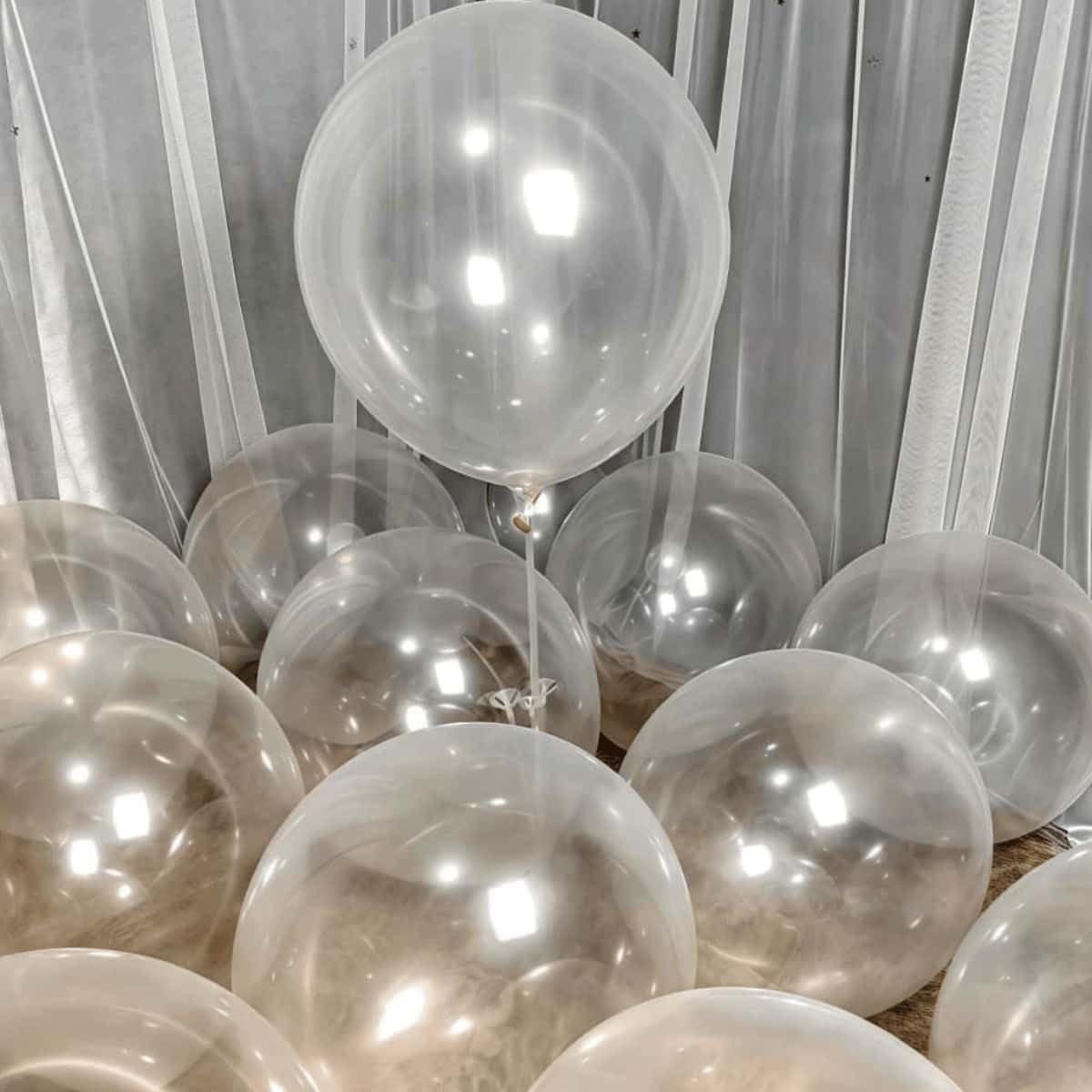 50 Pack Clear Balloons 24 Inch Clear Latex Balloon - Stunning and Versatile Decorations for Any Occasion
