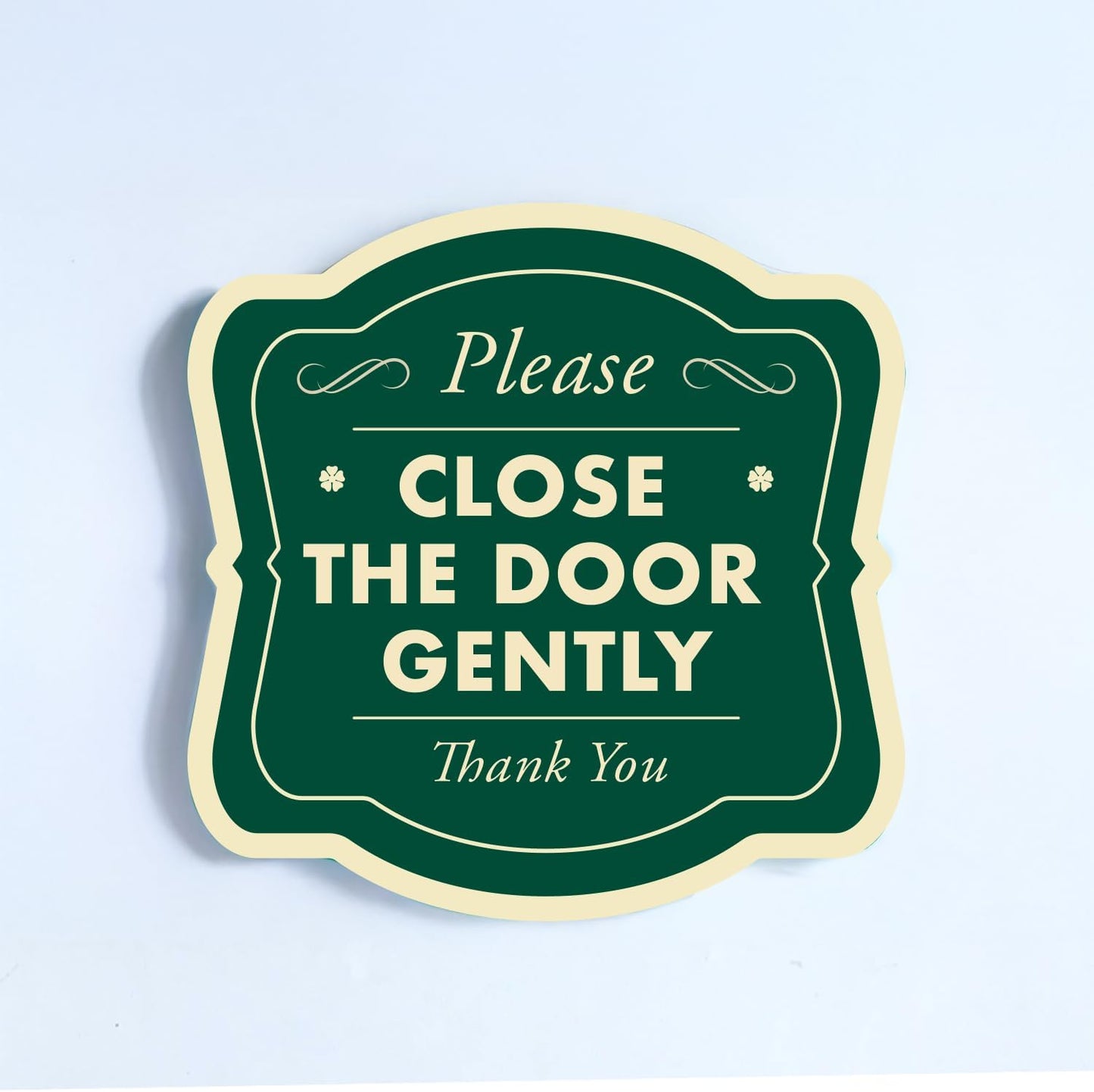 Custom Decorative Outdoor Metal Sign - Personalized Aluminum Driveway Sign, Waterproof, Made in USA - Design 3 Forest Green 8x8 In