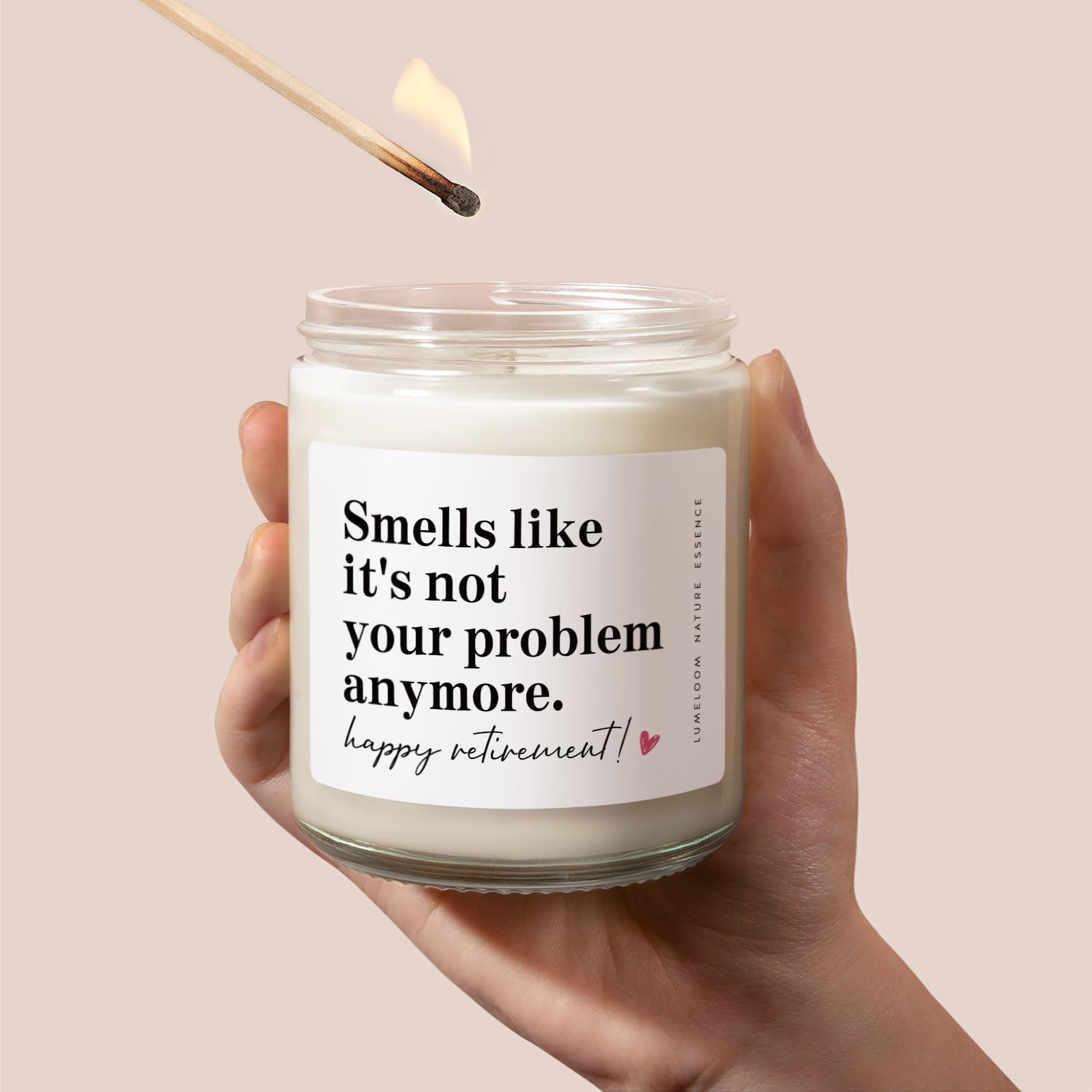 LUMELOOM Retirement Gift for Woman, Men- 9oz Lavender Scented Candle