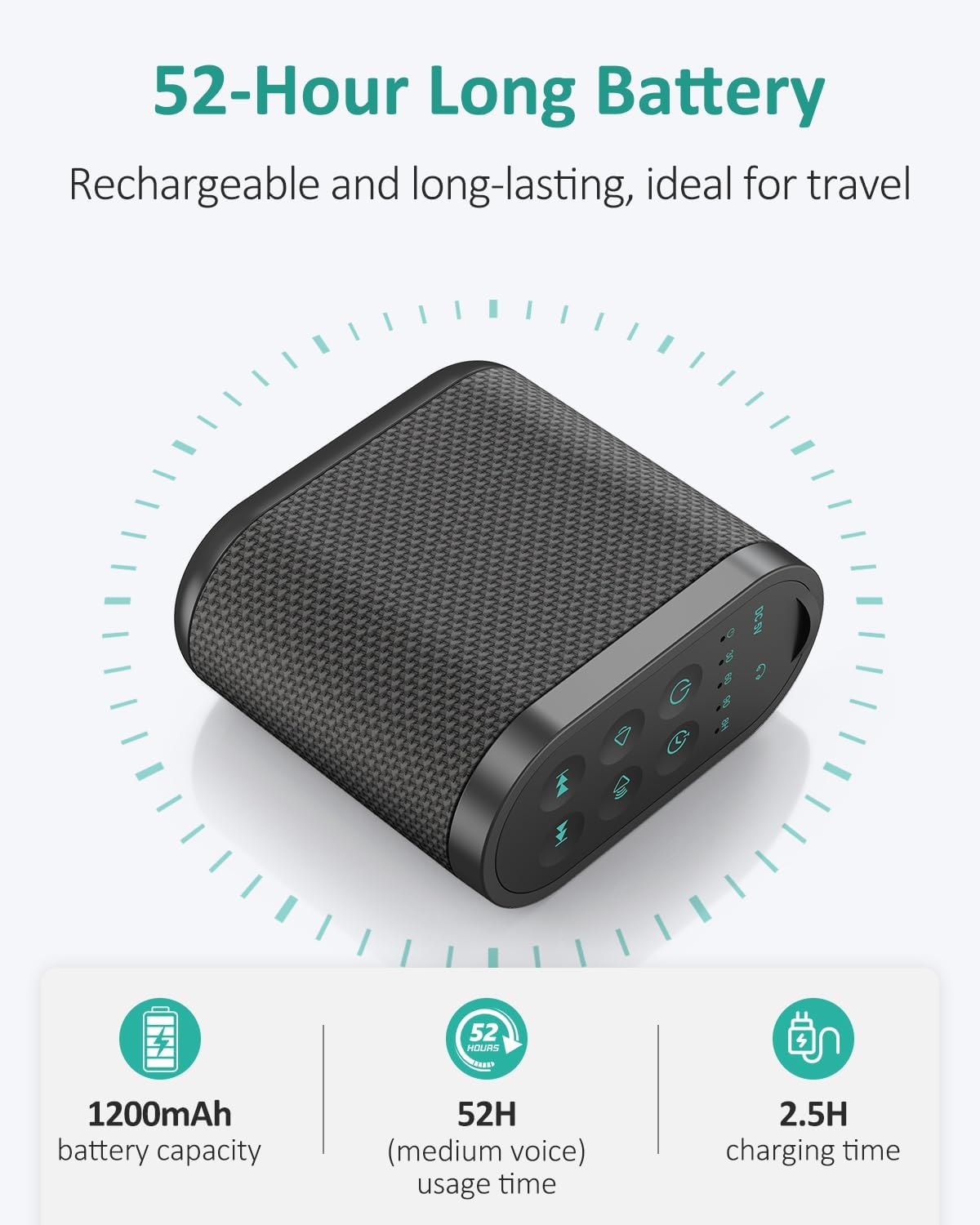 Portable White Noise Sound Machine for Adults, Baby - Brown/Pink/White Noise Machine：Rechargeable Battery, Headphone Jack, 21 Sounds, Nonstop Play & Sleep Timer, Memory Function, Home, Office,Travel