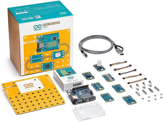 Official Arduino Plug and Make Kit [AKX00069] – Ultimate Starter Kit for Beginners | Build Connected Projects Easily | Fun & Educational Technology Kit for Learning Electronics & Coding