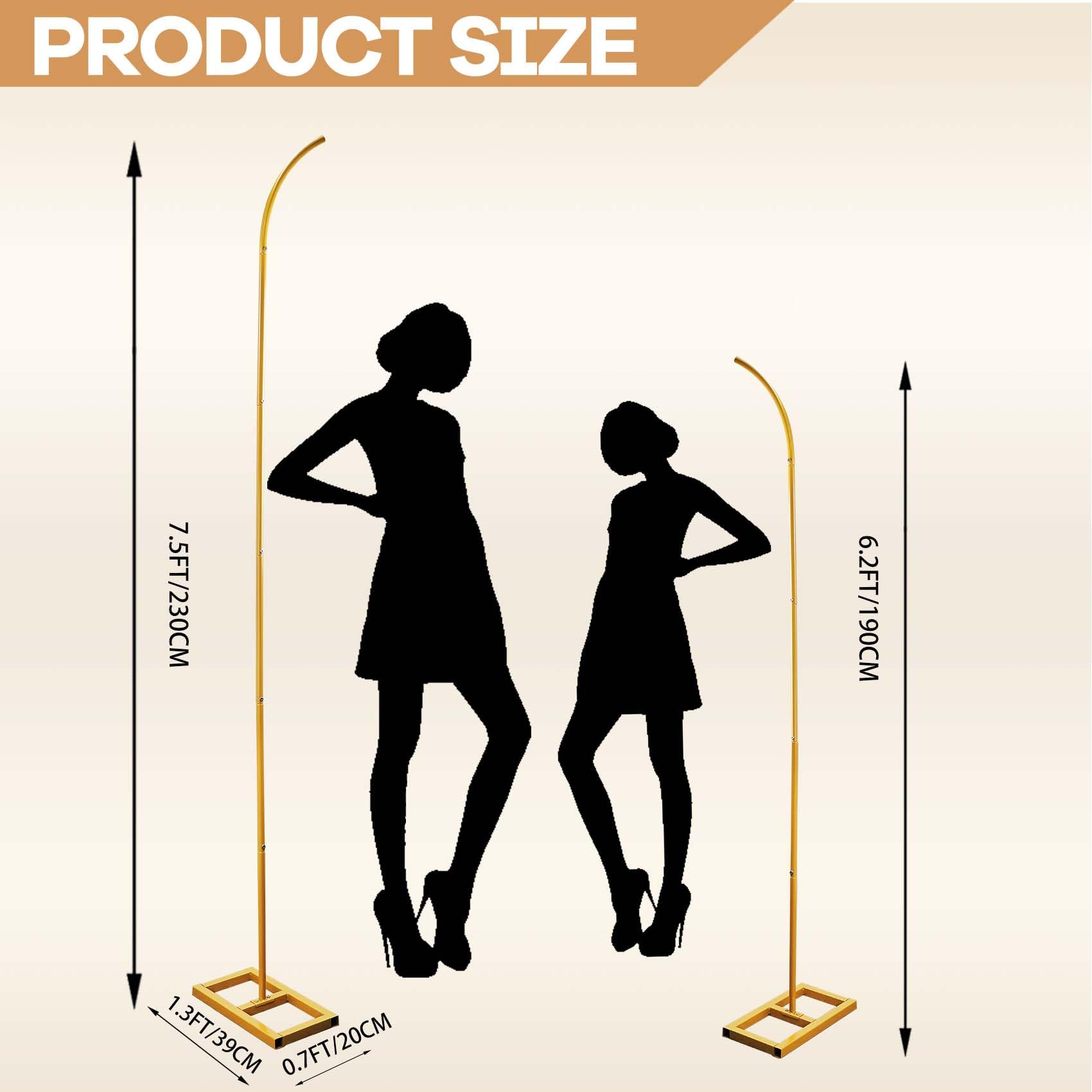 Balloon Arch Stand Set of 2 - Metal Backdrop for Wedding, Birthday, Anniversary, Bridal and Baby