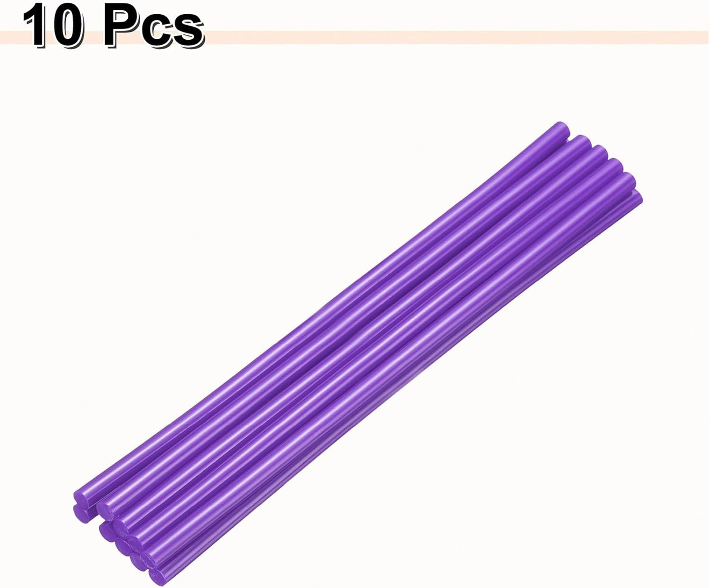 HARFINGTON 10pcs Hot Glue Sticks 0.28" Dia x 9.84" Long EVA Mini Hot Melt Adhesive Glue Stick for Hot Melt Gun Wood Plastic Glass Flowers Fabrics Foam, Purple