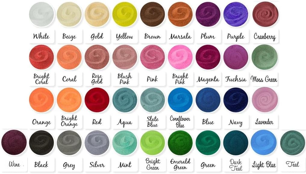 Glass Unity Sand Set for Weddings w LID, Sand, Ink Printed - Personalized Blended Family Wedding Sand Ceremony, Together We Make a Family, Unity Candle Alternative, Sand Wedding Ceremony Kit Blended