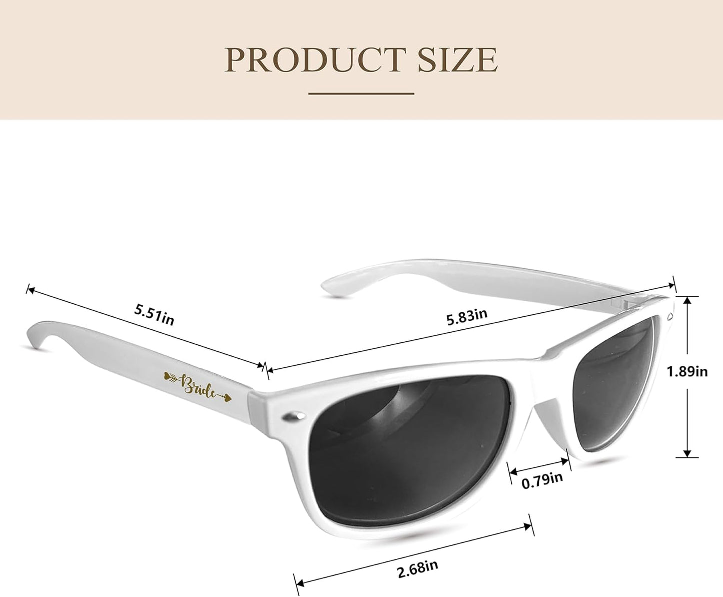 LADY&HOME 10 Pack Bachelorette Sunglasses,Bride Bridesmaid Sunglasses for Bachelorette Party Favors Bridesmaid Proposal Gifts (Multicolor)