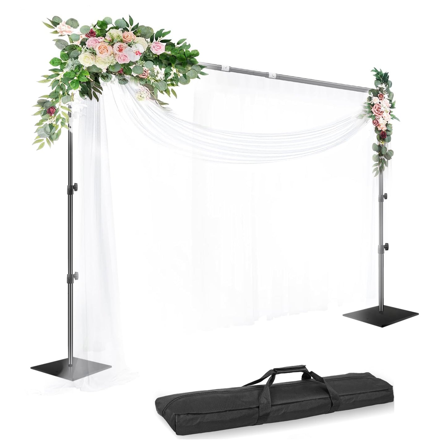 EMART Backdrop Stand Heavy Duty 8.5x10ft Adjustable Pipe and Drape Stand