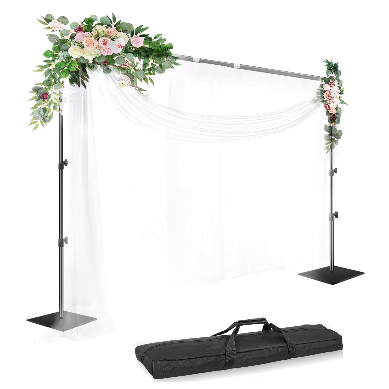 EMART Backdrop Stand Heavy Duty 8.5x10ft Adjustable Pipe and Drape Stand
