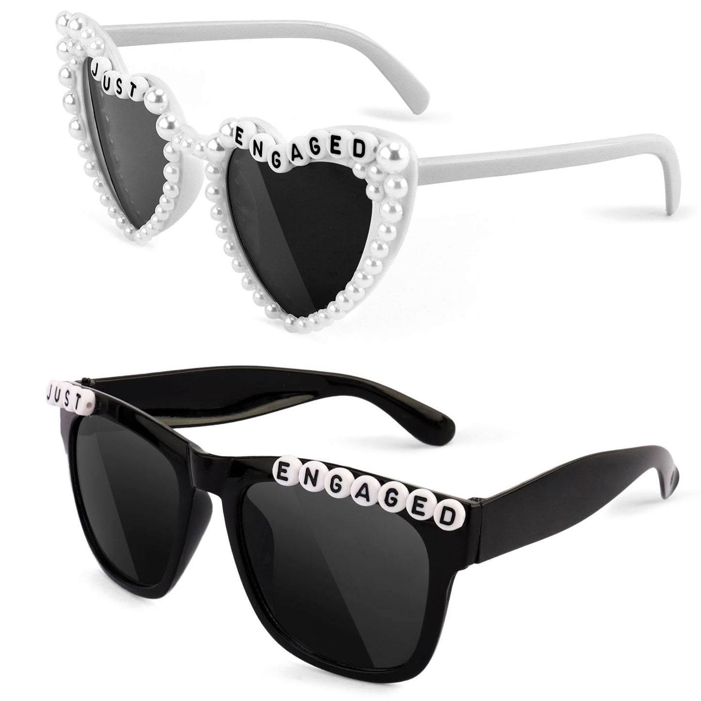 yuxiaoyu Engagement Party Decorations Just Engaged Sunglasses for Engagement Decor Just Engaged