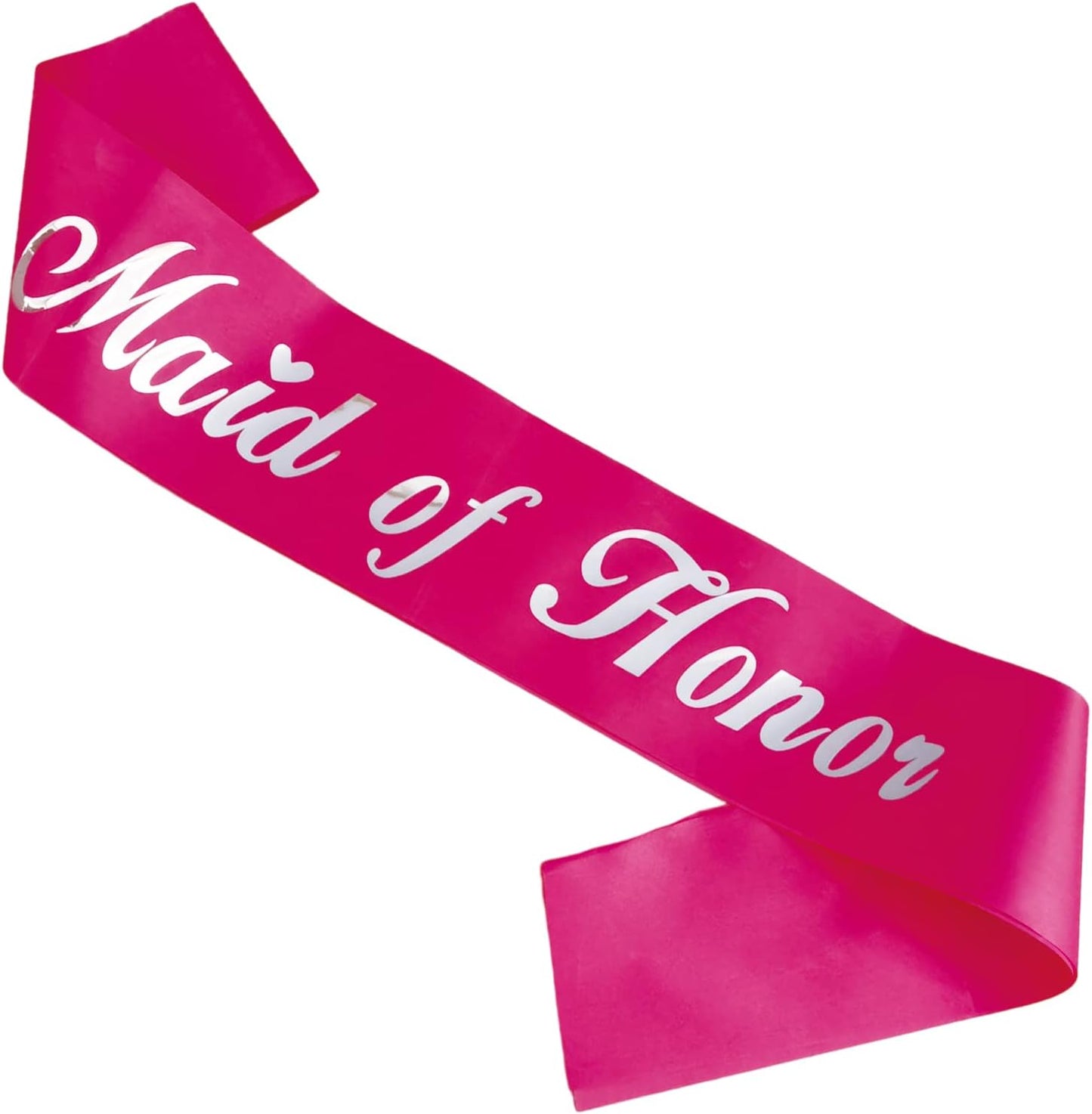 KETAOO Maid of Honor Sash, Maid of Honor Lace Sash for Bridal Shower Favors Engagement or Wedding Party Accessories Bachelorette Party Decorations KE0000038 White/Gold