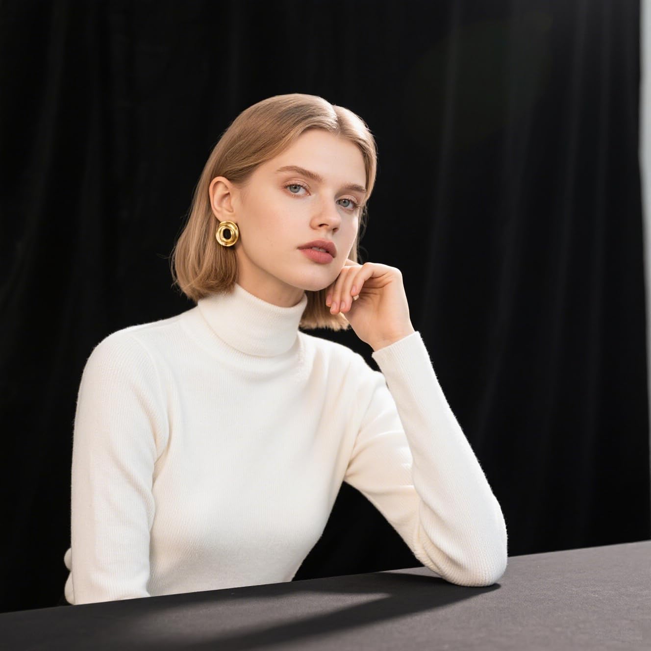 Black Backdrop for Photography Durable Fabric Background Photo Backdrop Video Photography Studio (5x7ft, Black)