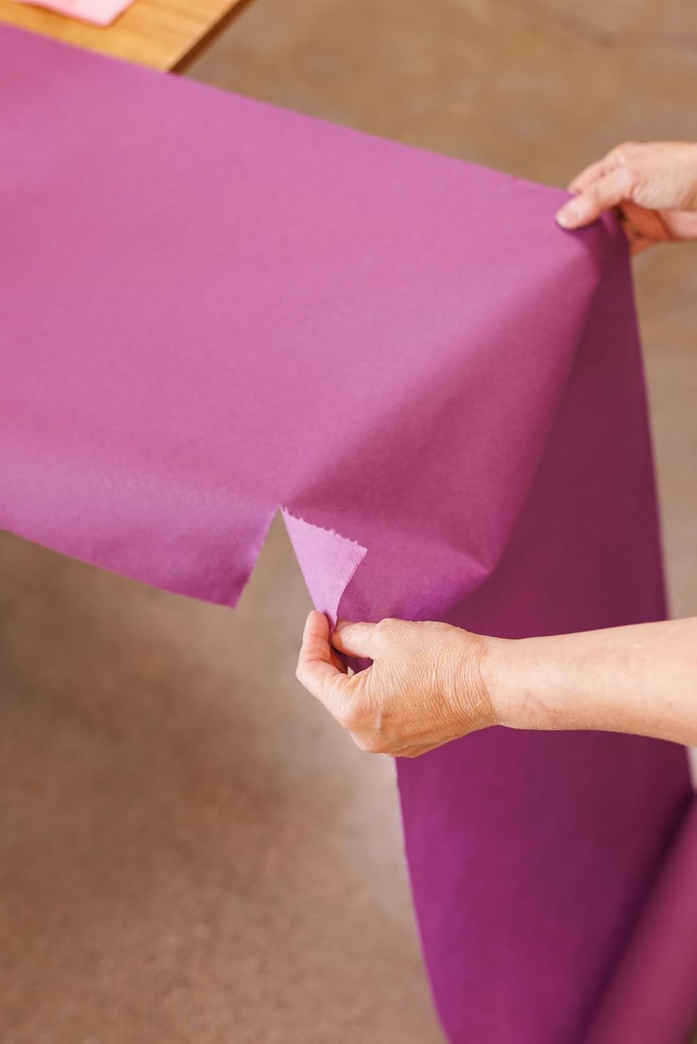 American Homestead Paper Table Runner Roll - 78 ft. Disposable Linen-Like Table Cover Roll - 20 Perforated Table Runners (16" x 48") for Parties, Weddings, and Events - Silver Gray