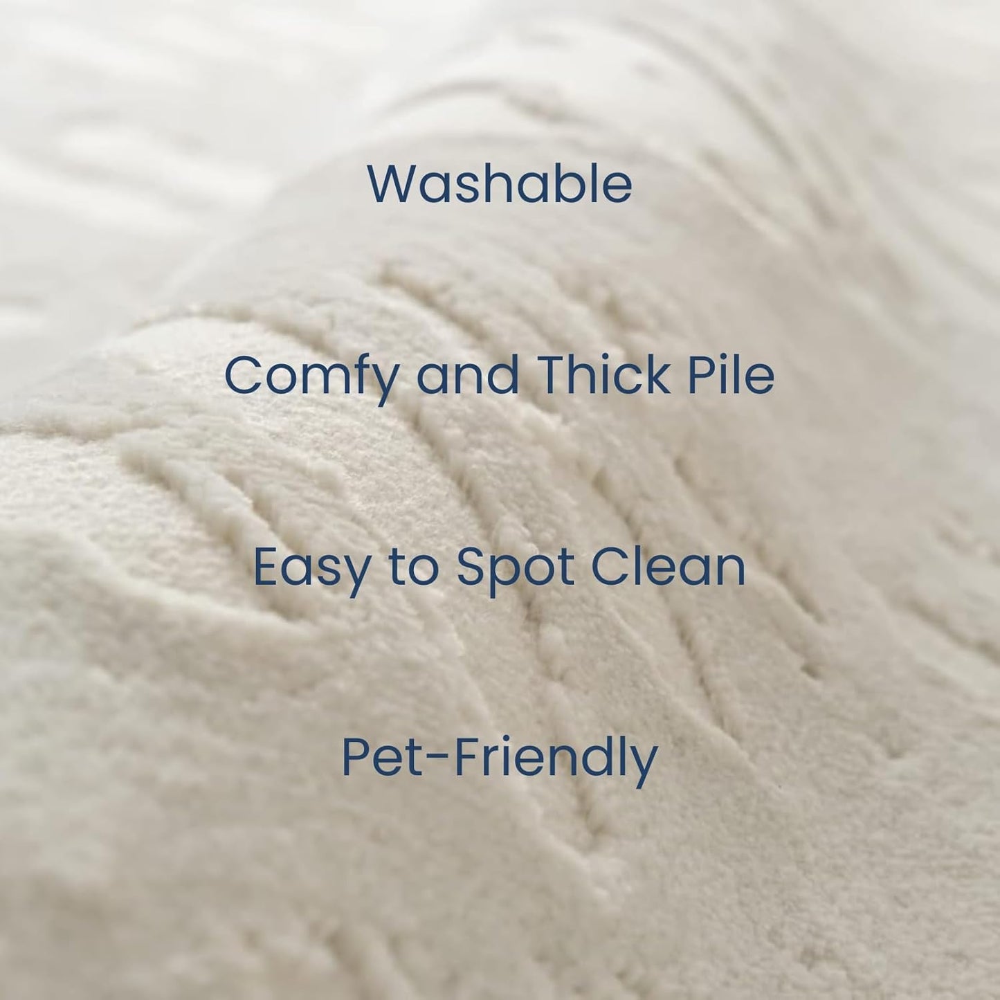 Revival Rugs Shell 2'7"x9' Machine Washable Runner Rug for Hallway Entryway - 100% Recycled Oeko-TEX Certified, Medium Pile, Beige, Cream