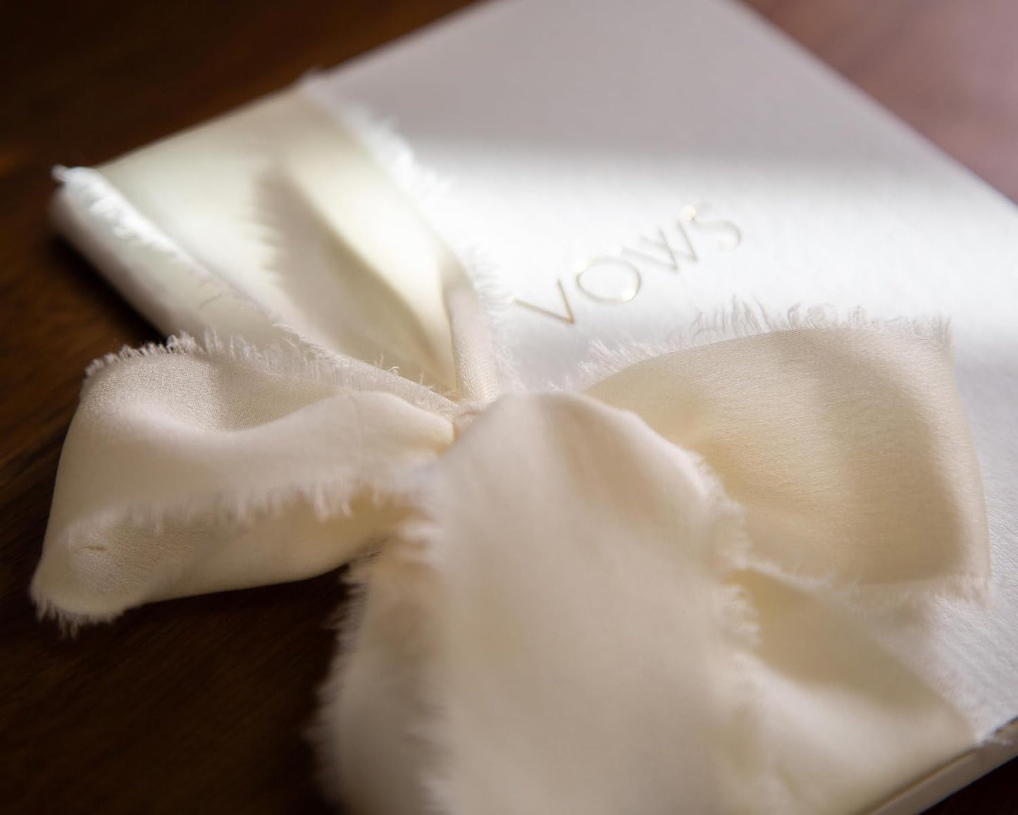 Black White Embossed Slim Vow Books w/Ribbon (Set of 2) - 5.625 x 4 Minimalist Pocket Sized Embossed Wedding Ceremony Vow Renewal Speech Notebook Journal