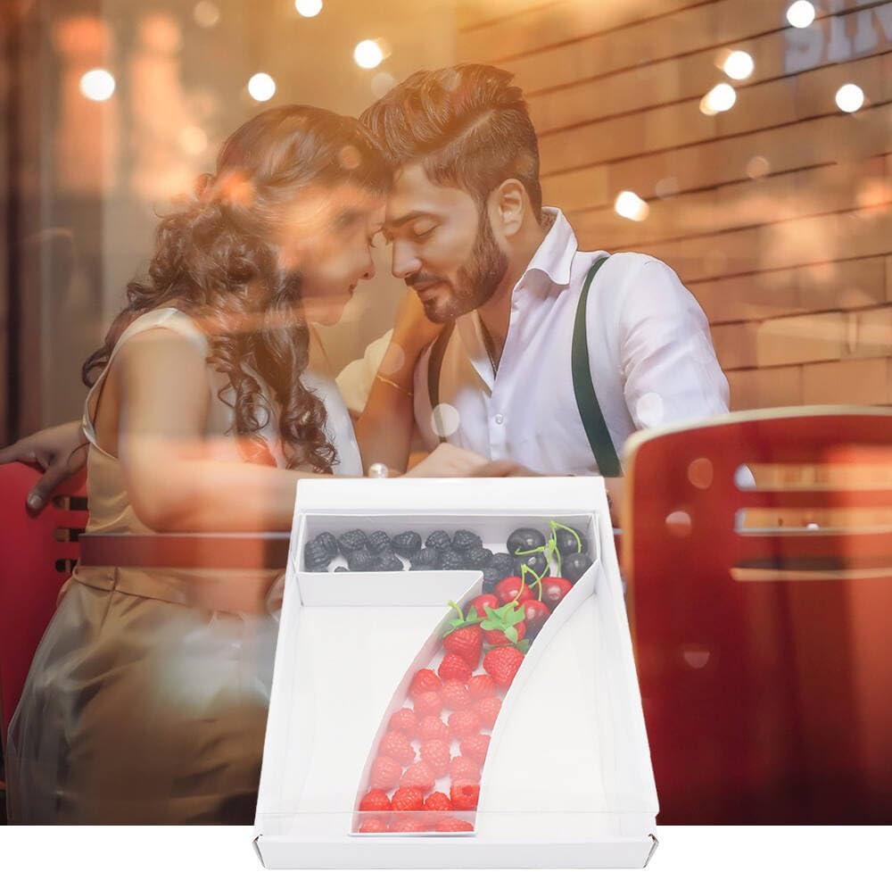 12" Fillable Cardboard Number Charcuterie Gift Cupcake Box With Cover Sweets Packaging (7)